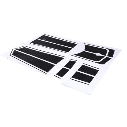 Black Racing Stripe Overlay Graphic Decal Flat Vinyl Fit For Corvette C8 2020-26 9