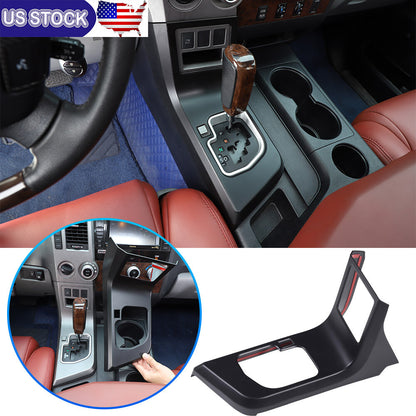 Matte Black Center Console Gear Shift Panel Cover Trim For Toyota Tundra 2007-13 1