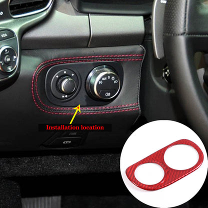 Red Real Carbon Fiber Center Interior Set Cover Trim Kit For Ferrari 458 2011-16 28