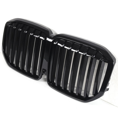 Glossy Black Car Front Bumper Line Kidney Grille Grill For BMW X7 G07 2023-2024 10