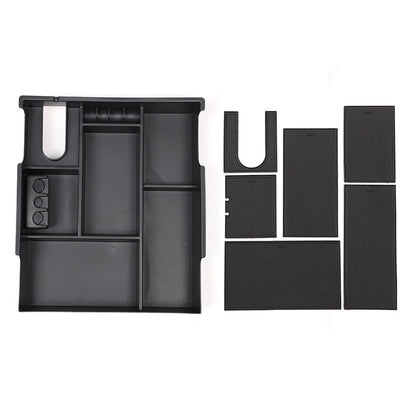 Black ABS Center Armrest Divider Storage Box For Toyota Tundra 2007-2021 6
