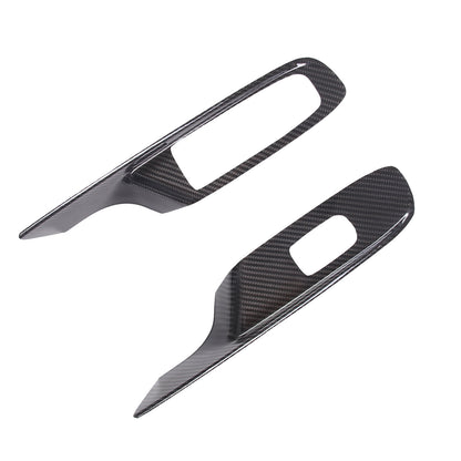 Real Carbon Fiber Window Lift Panel Cover Trim For Corvette C8 Convertible US 1