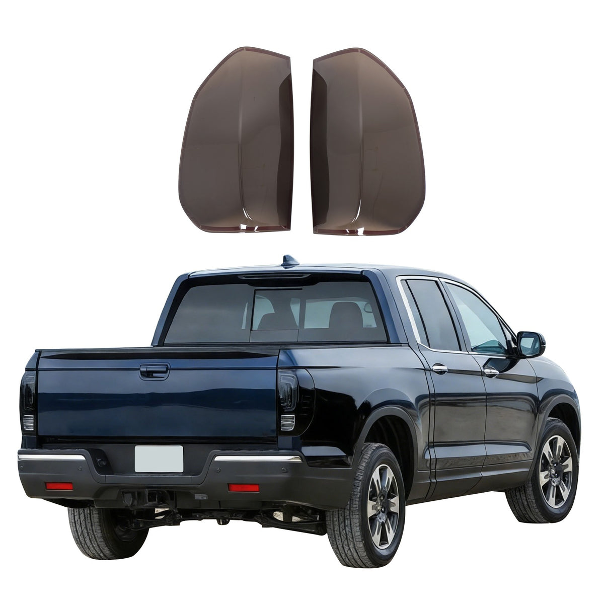 Transparent Gray Smoked Tail Light Cover Trim For Honda Ridgeline 2017+ US 10