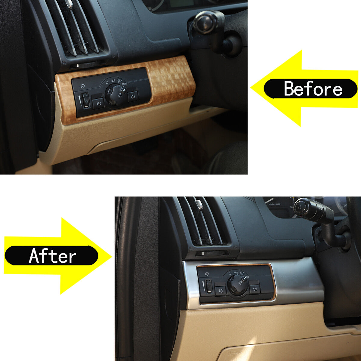 Dashboard Console Decoration Cover Trim For Land Rover Freelander 2 LR2 07-15 4