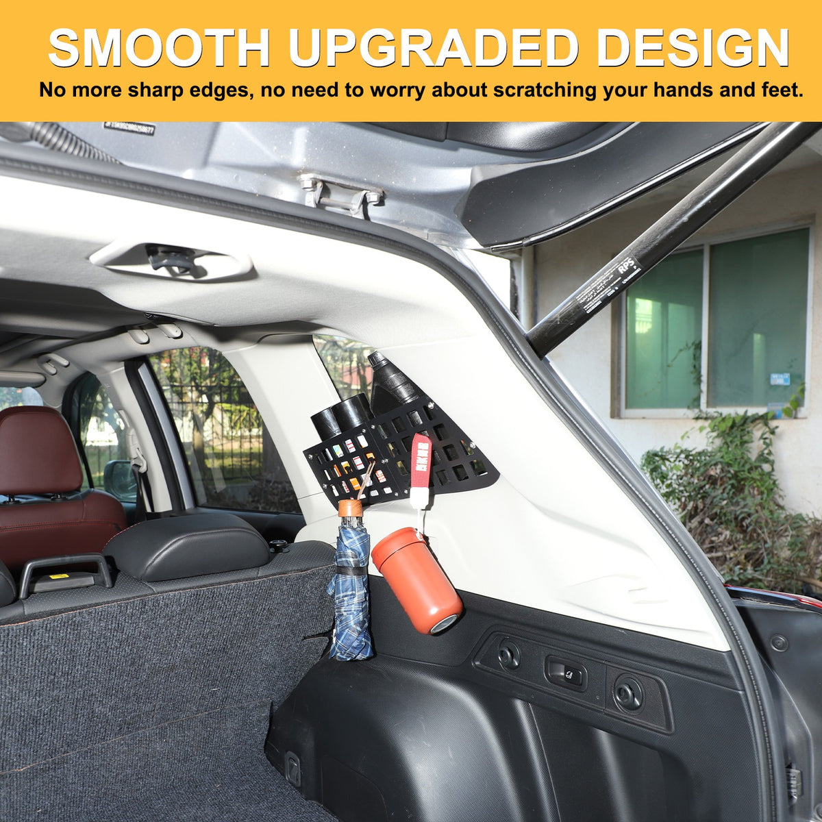 Side Window Cargo Barrier & Organizer Molle Panel For Subaru Forester 2019-2024 8