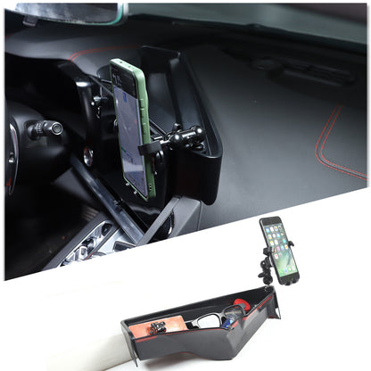 US Flag Display screen back Storage Box Organizer Tray Fit For Corvette C8 20-25 9