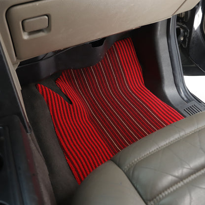 Red Car Floor Mats Liner Cargo Carpets Foot Pads For Hummer H2 2003-2007 20