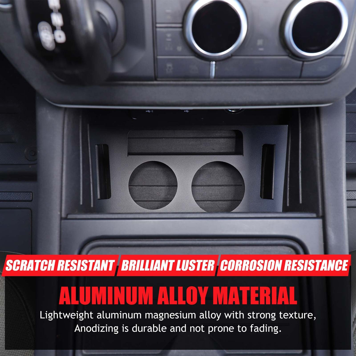 Alloy Lower Centre Console Cup holder Box For Land Rover Defender L663 20-24 US 16