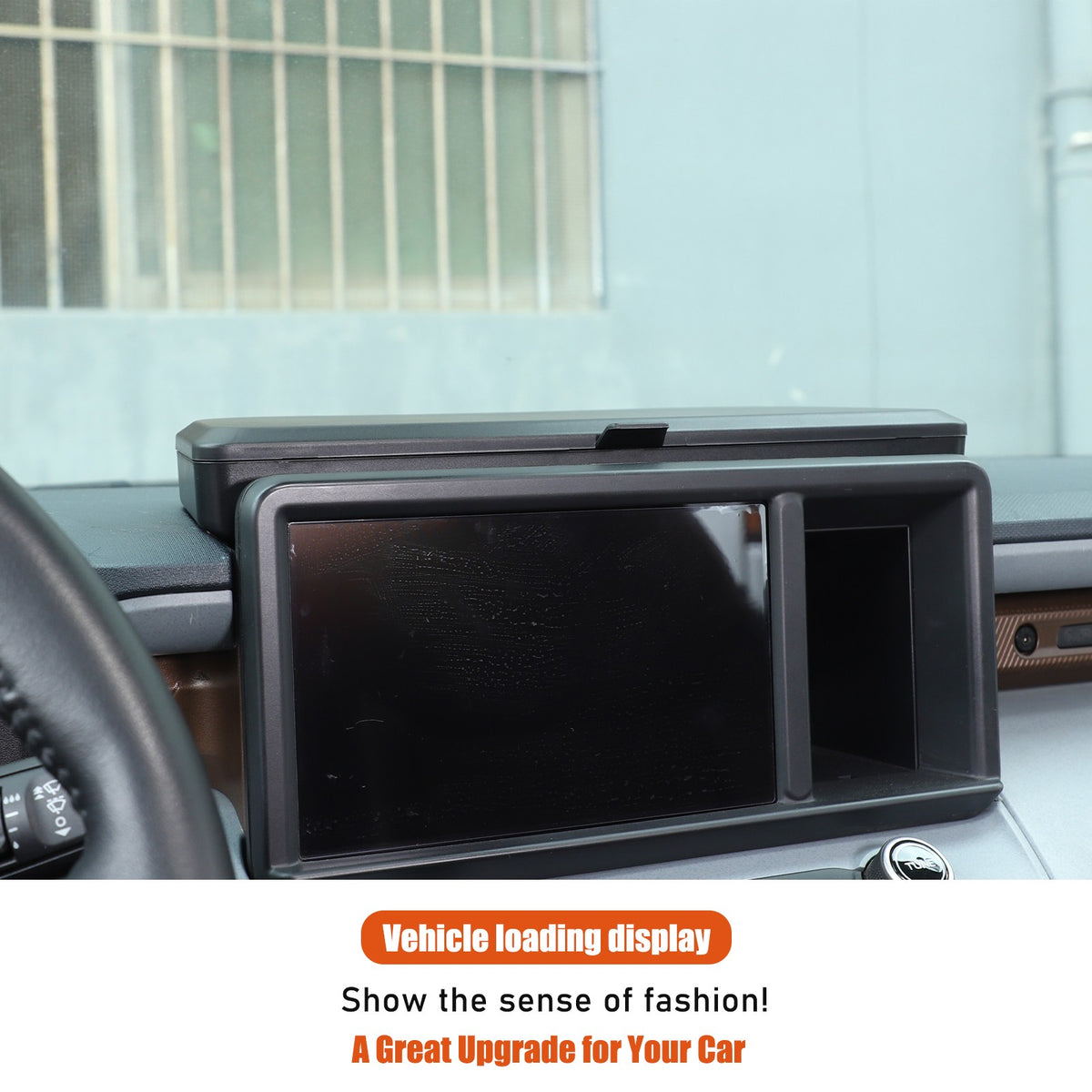 ABS Navigation Screen Rear Storage Box With Lid For Ford Maverick 2022+ US 2