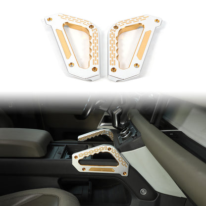 Replacement Silver & Orange Center Grab Handle Trim For LR Defender 2020-2024 3