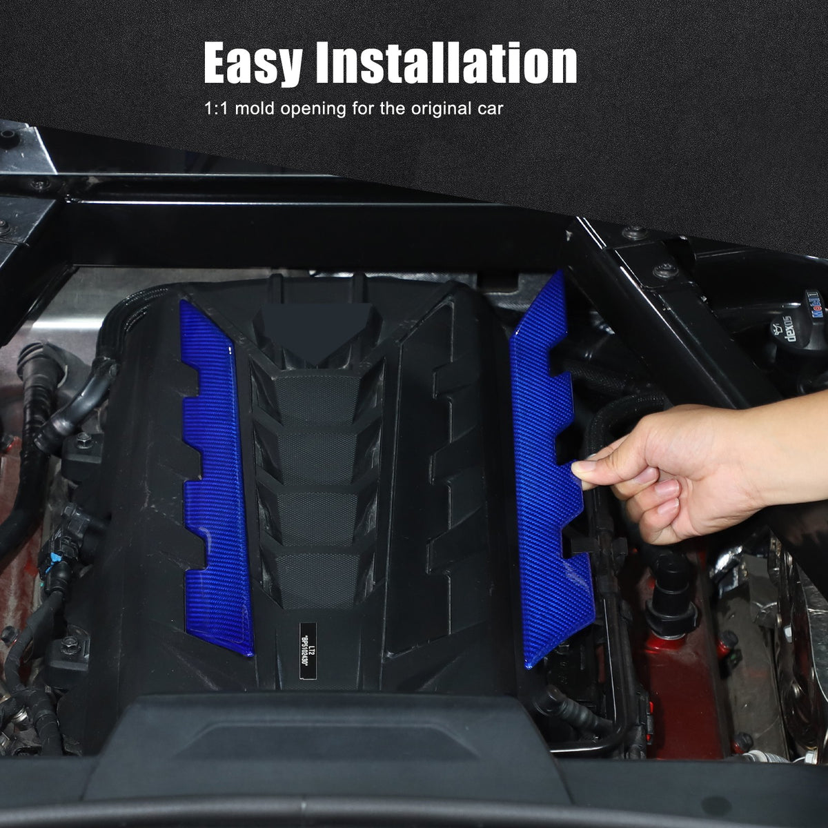 Blue Real Carbon Fiber Full Interior Set Decor Trim Kit for Corvette C8 20-25 - Variants 26-30 28