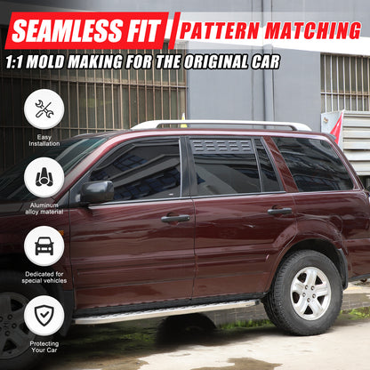 Alloy 2nd Row Alloy Door Window Air Vents Screens For Honda Pilot 2003-2008 4