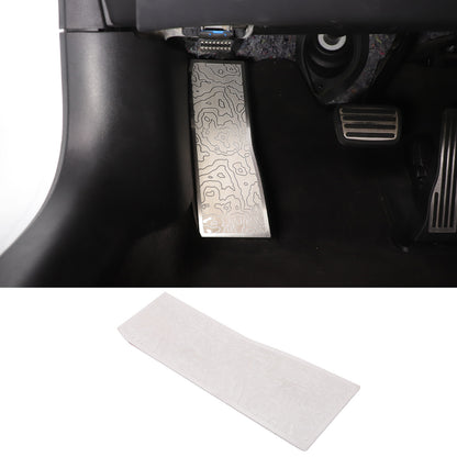 Silver Stainless Steel Left Foot Rest Pedal for Corvette C8 2020+ 19