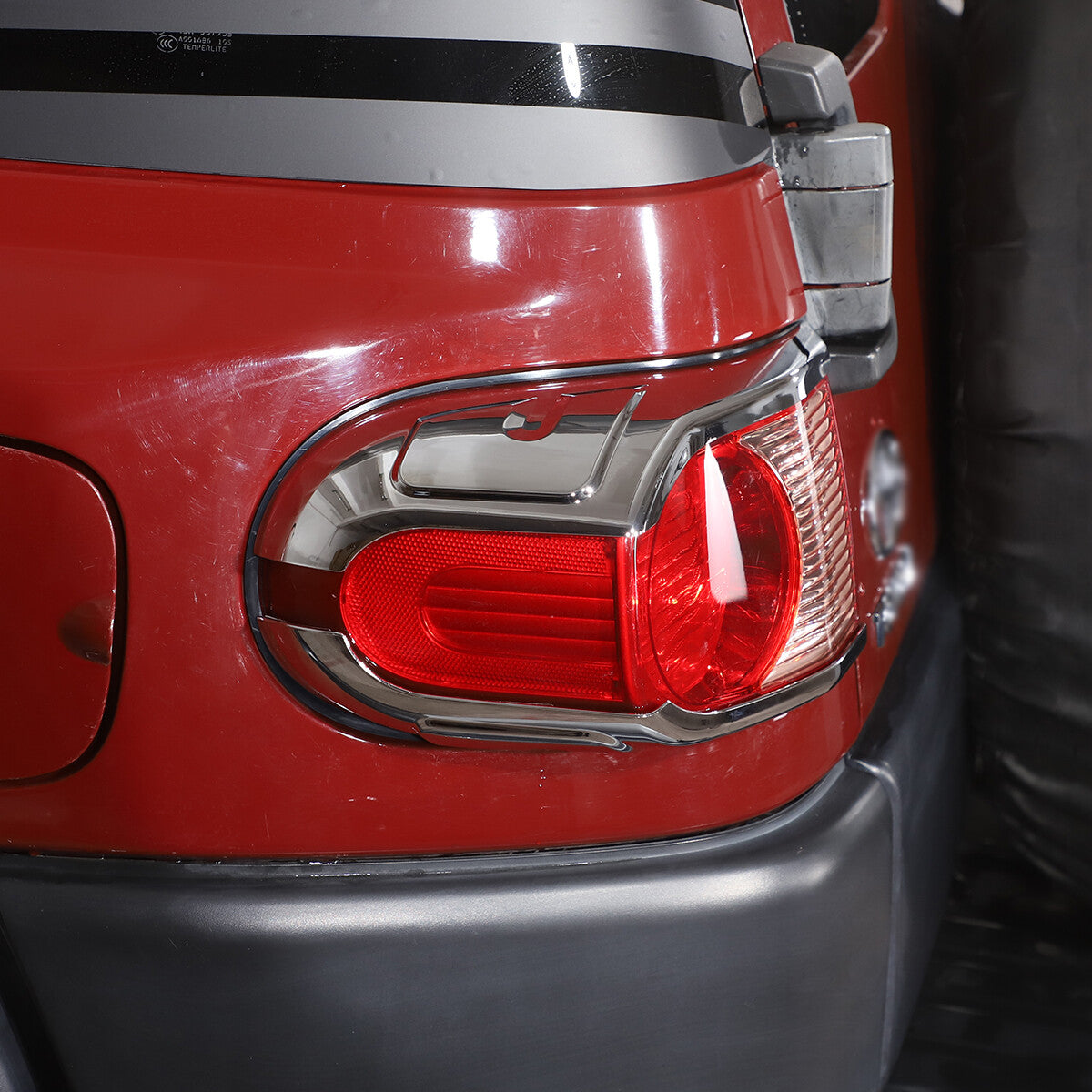 For Toyota FJ Cruiser 2007-2021 Silver ABS Rear Tail Light Lamp Strip Trim 6