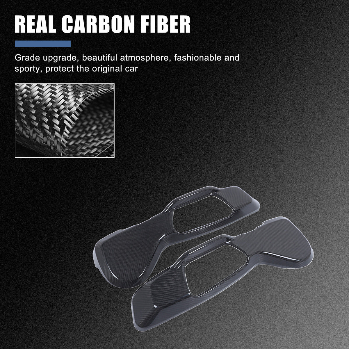 Real Carbon Fiber Interior Seat Side Panel Trim Cover For Toyota Supra A90 19-24 14