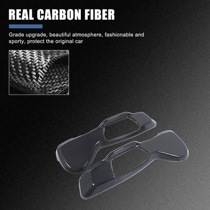 Real Carbon Fiber Interior Seat Side Panel Trim Cover For Toyota Supra A90 19-24 14