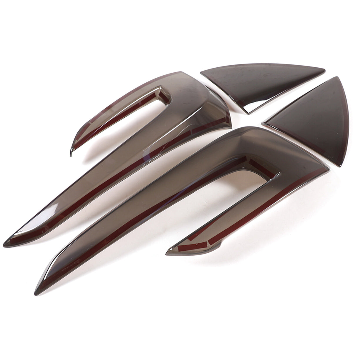 Smoked Black Rear Tail Light Guard Cover Trim Bezel For Tesla Model 3 2023-24 9