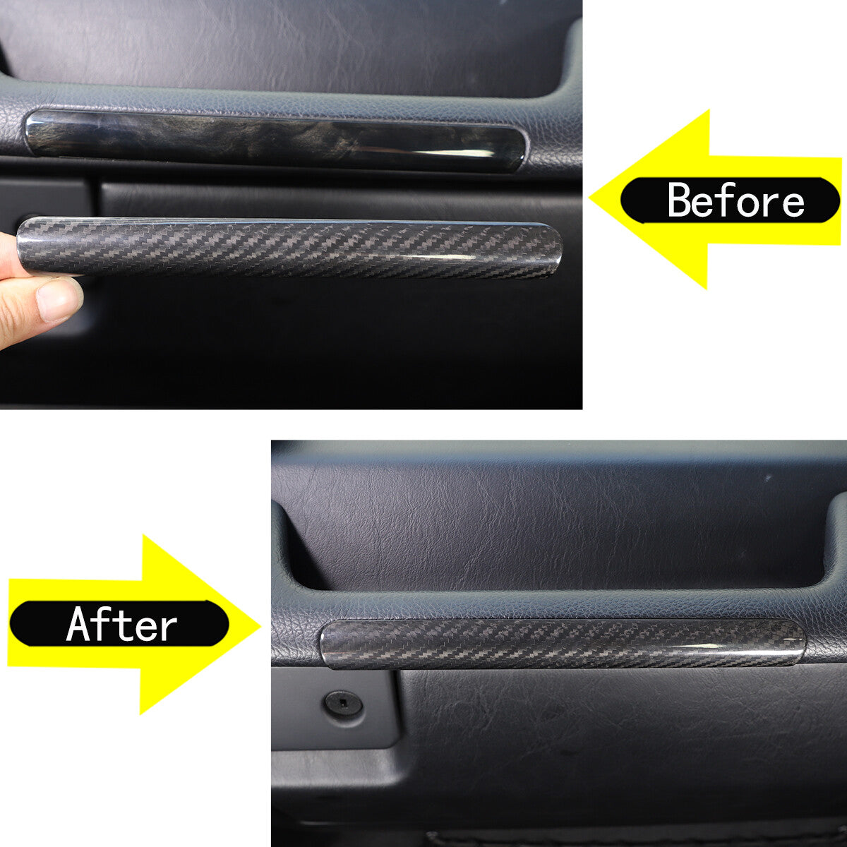 5Pcs For Benz W463 G63 G65 G500 G550 AMG Real Carbon Fiber Interior Console Trim 14