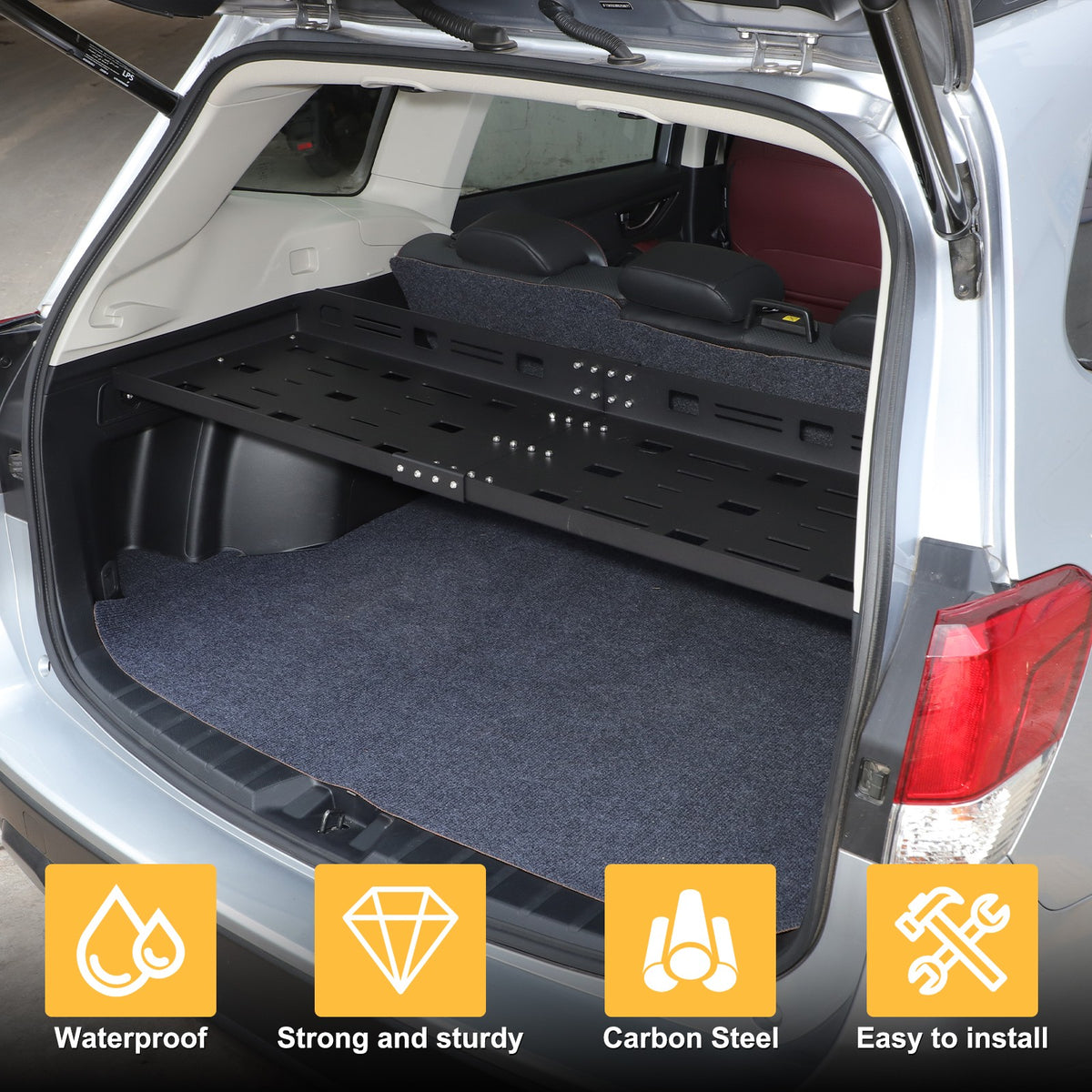 Rear Cargo Rack Luggage Storage Carrier Shelf For Subaru Forester 2019-2024 US 18