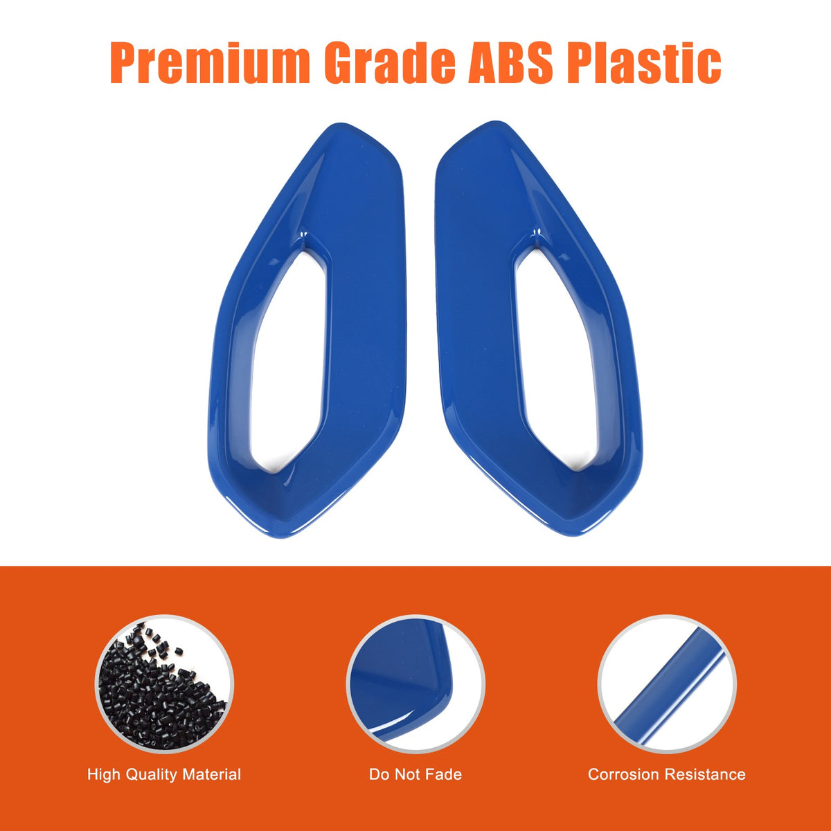 ABS Blue Center Console Side Armrest Frame Trim For Nissan Frontier 2022+ US 12
