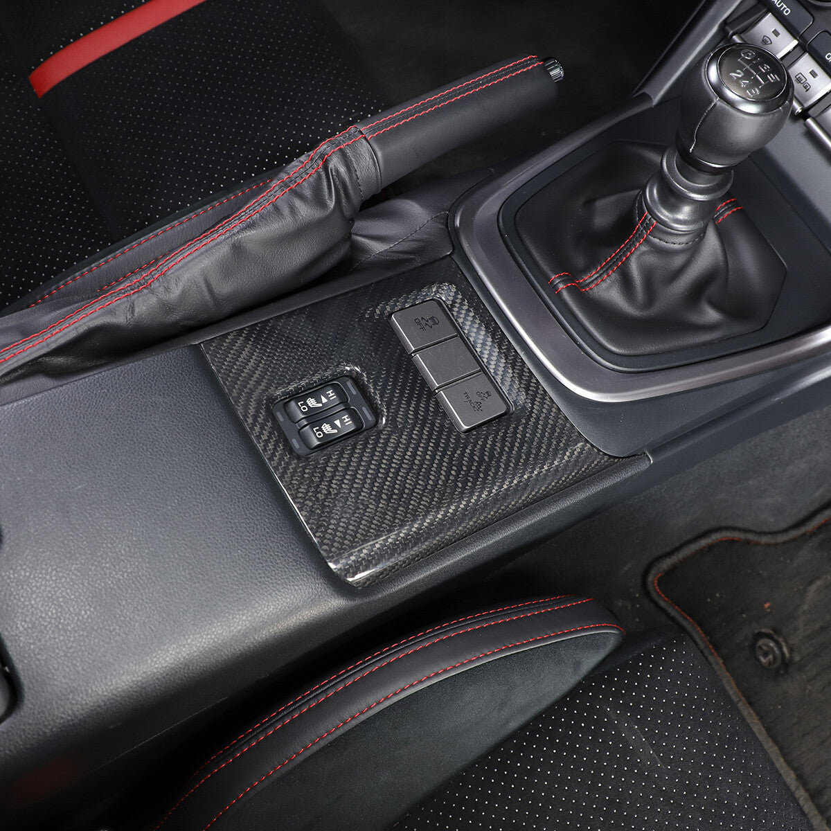 Real Carbon fiber Seat Adjustment Panel Trim for Toyota 86/Subaru BRZ 2022 US 7