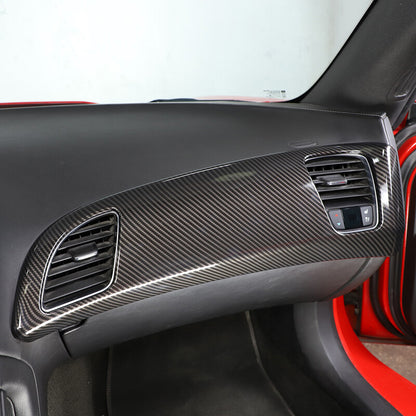 ABS Carbon Fiber Interior Center Console Panel Trim Set For Corvette C7 2014-19 - Variants 1-5 28