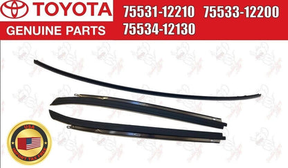 Toyota Genuine Corolla CP AE86 Windowshield Outside Mouldingd LH&RH&Upper Set 1