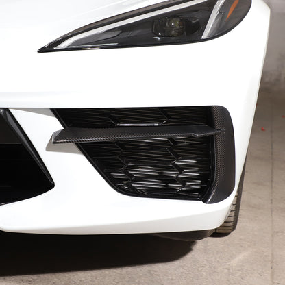 Real Carbon Fiber Full Exterior Set Decor Cover Trim Kit For Corvette C8 2020-26 19