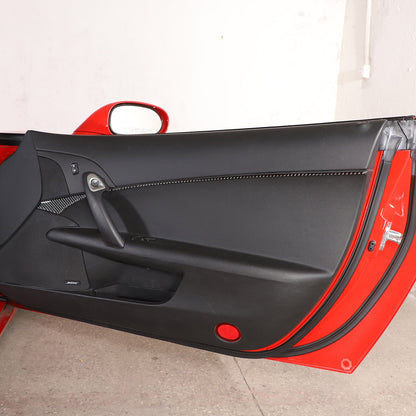 Carbon Fiber Inner Door Panel Waistline Trim Sticker For Corvette C6 2005-2013 10