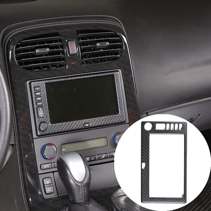Matte Carbon Fiber Center Navigation Screen Trim Cover For Corvette C6 2005-13 2