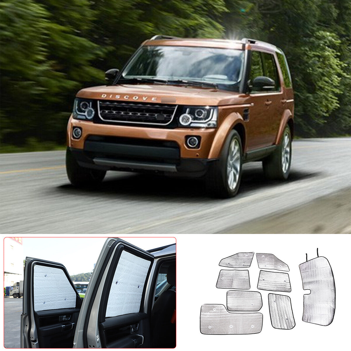 Full Window Sunshade Cover Shade Visor For Land Rover Discovery 4 LR4 L319 10-16 9