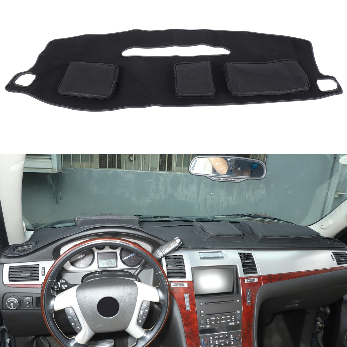 Interior Center Console Dashboard Storage Bag For Cadillac Escalade 2007-14 2