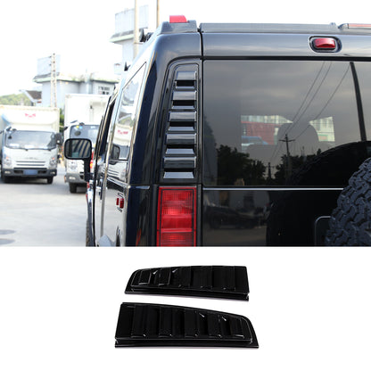 Tail Light Rear Glossy Black Vent Trim Bezel Cover Upper For Hummer H2 2003-2009 9