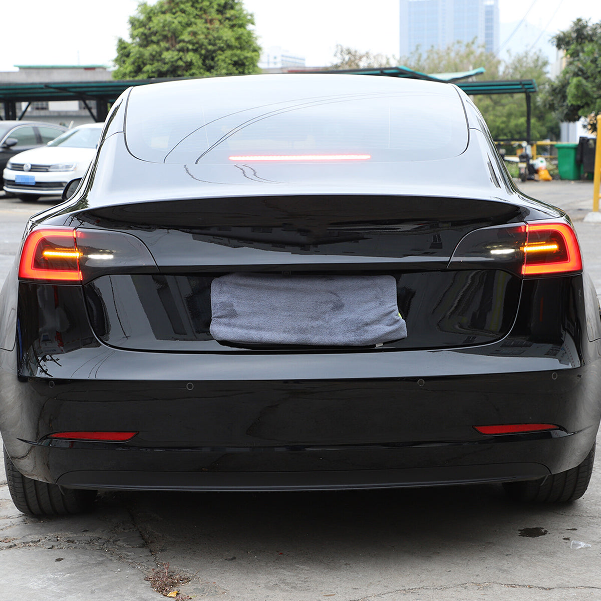 Smoked Headlight & Taillight Cover Trim For Tesla Model 3 2017-22 Model Y 21-24 23