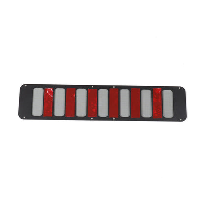 Black Alloy Black Front bumper Lower Grille Trim Cover For Hummer H2 2003-2009 14