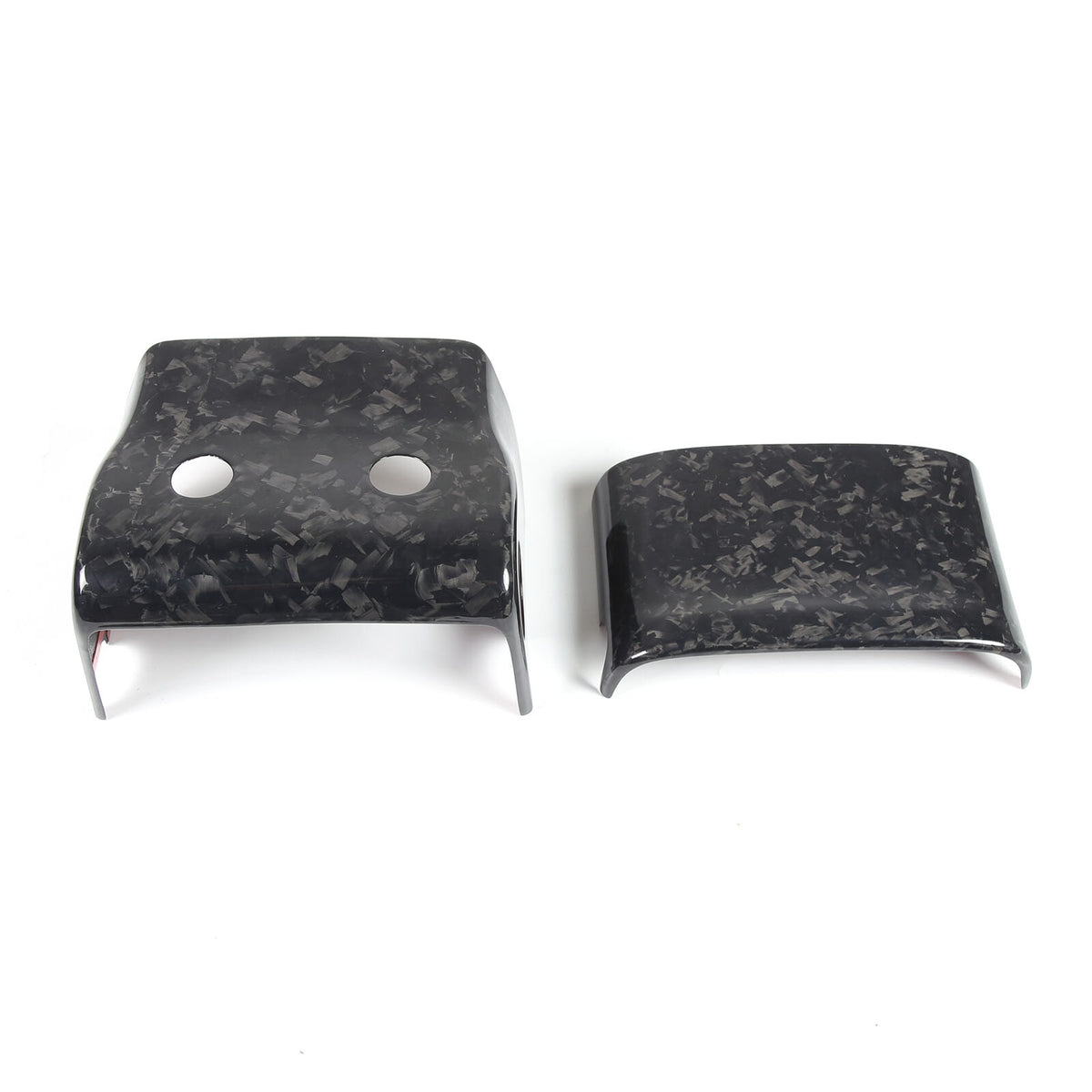Forged Carbon fiber Steering Wheel Base Trim Cover For Jaguar F-TYPE 2013-2024 17