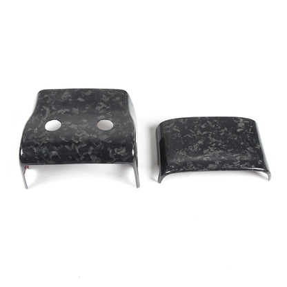 Forged Carbon fiber Steering Wheel Base Trim Cover For Jaguar F-TYPE 2013-2024 17