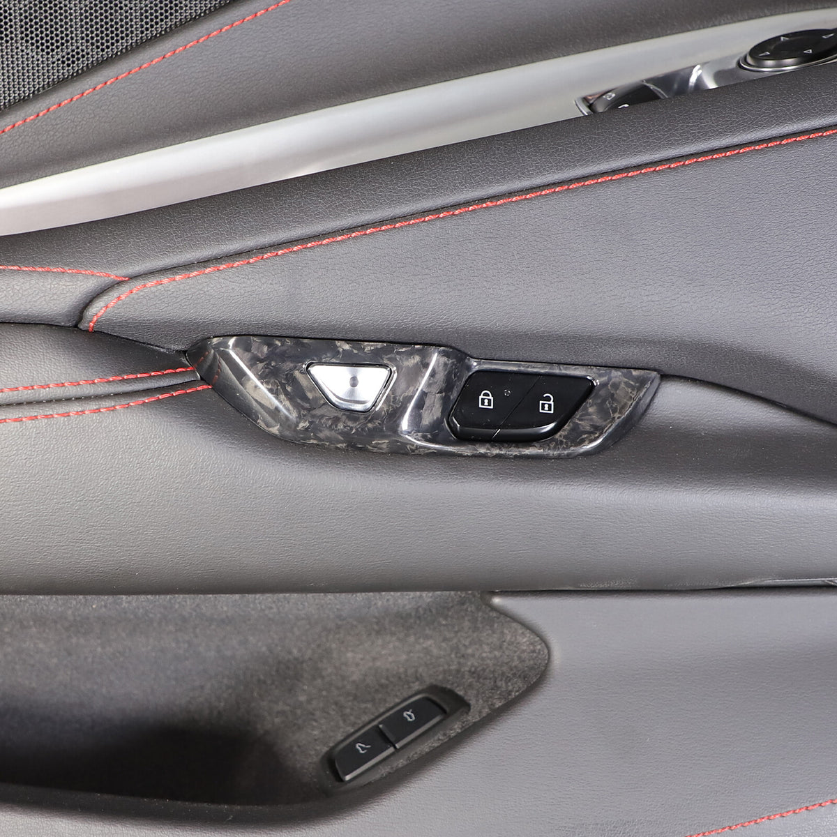 Forged Real Carbon Fiber Full Interior Set Cover Trim Kit For Corvette C8 20-25 - Variants 16-20 13