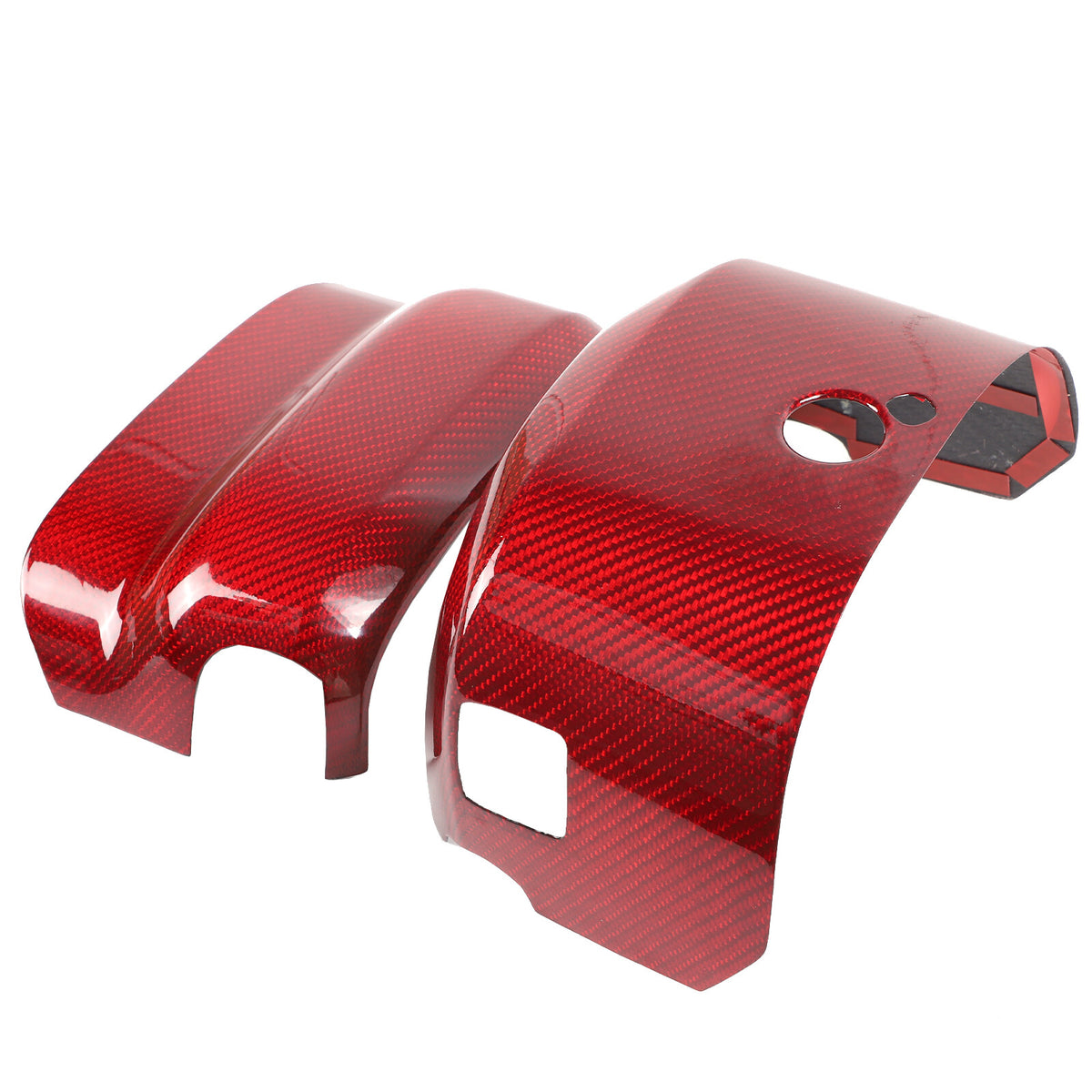 Red Real Carbon Fiber Interior Center Full Trim Set Kit For Corvette C7 2014-19 - Variants 1-5 44