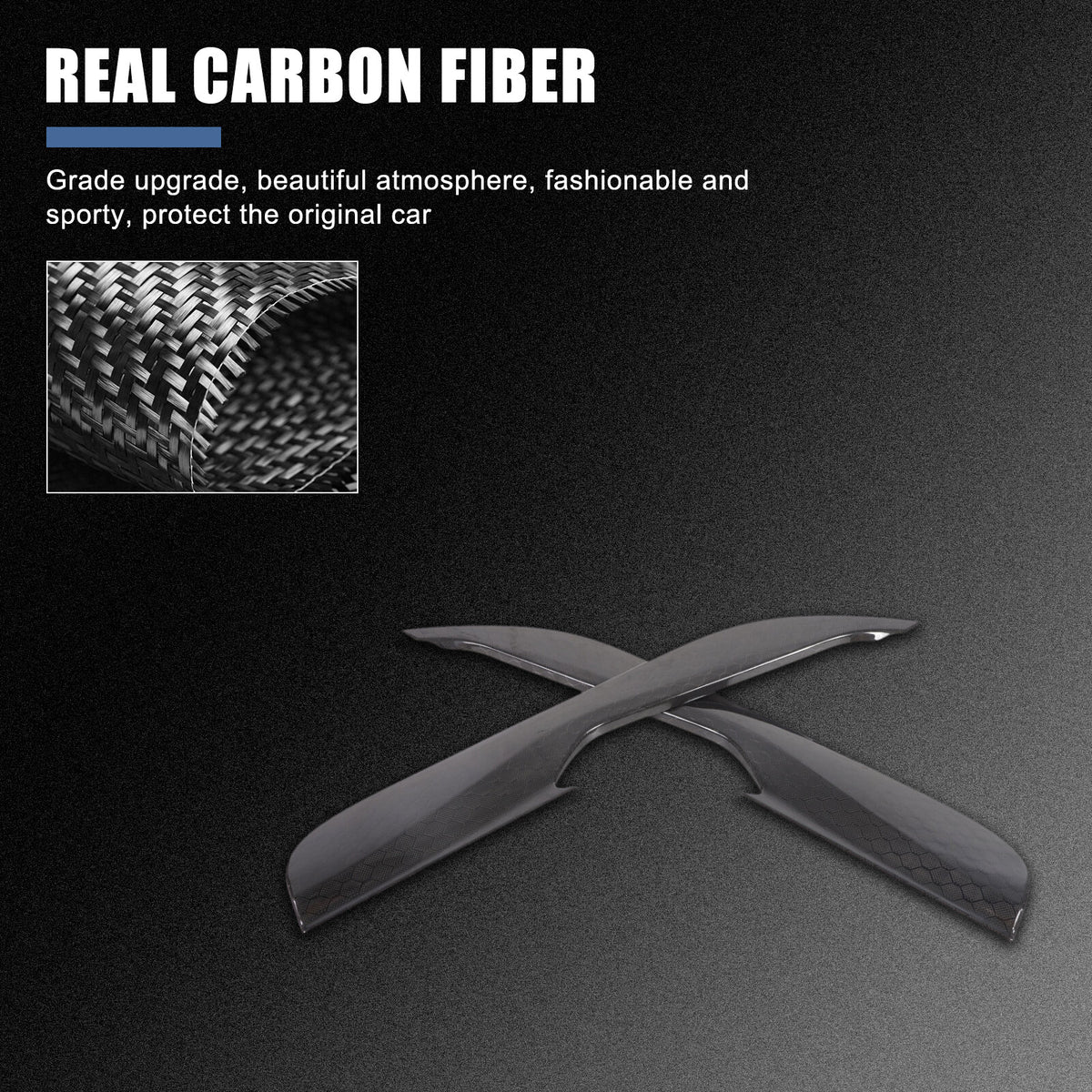 Honeycomb Real Carbon Fiber Door Anti-Kick Panel Trim For Corvette C8 2020+ 20