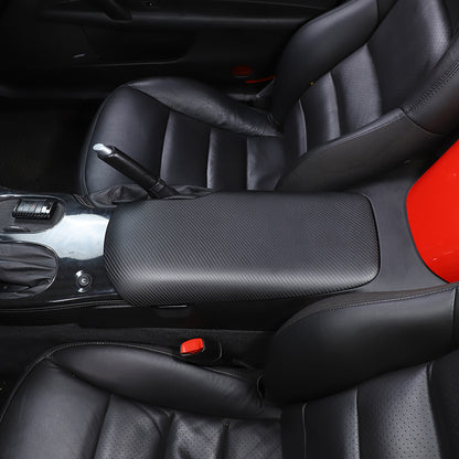 Matte Dry Real Carbon Fiber Center Console Trim Cover For Corvette C6 2005-13 45