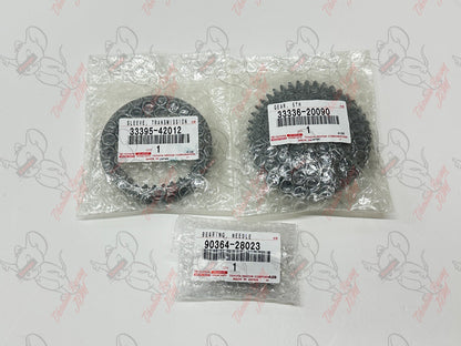 Toyota OEM 5TH Gear Repair KIT, GEAR & SLEEVE & BEARING Set For Avensis Corolla 4