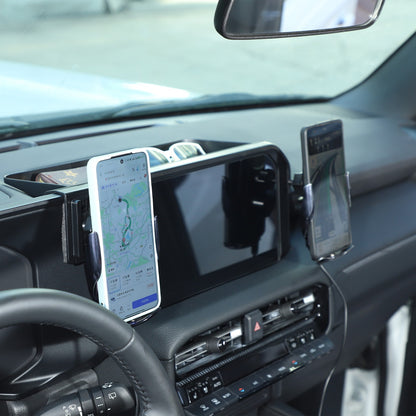 Wireless Charging Phone Holder Storage Box Tray For Toyota Prado LC250 2024+ 16