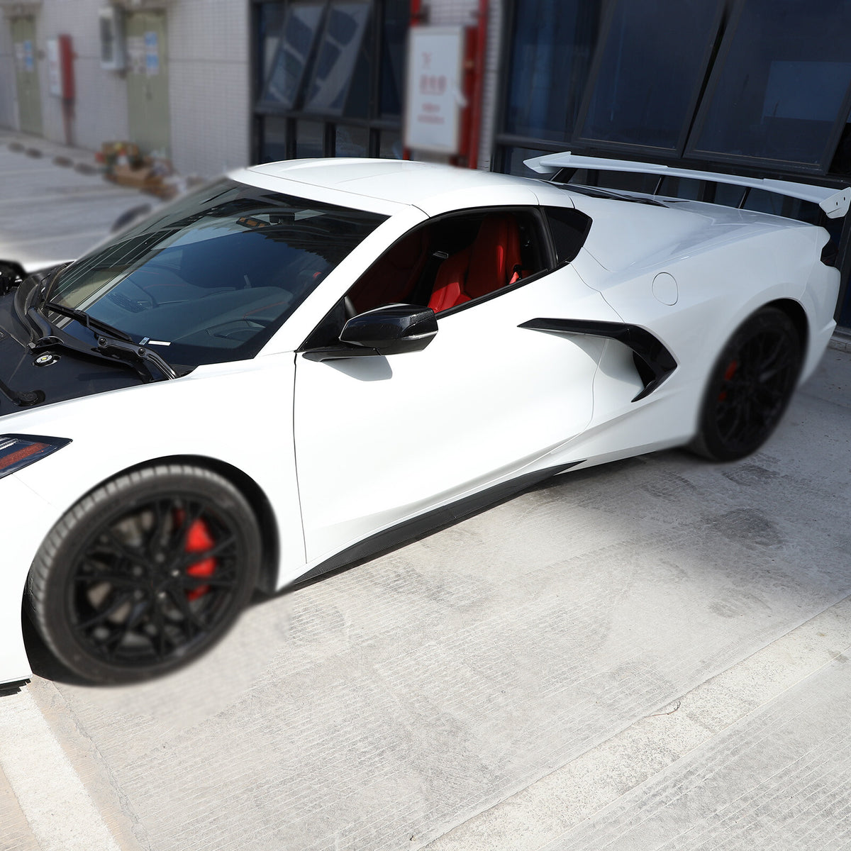 Real Carbon Fiber Full Exterior Set Decor Cover Trim Kit For Corvette C8 2020-26 157
