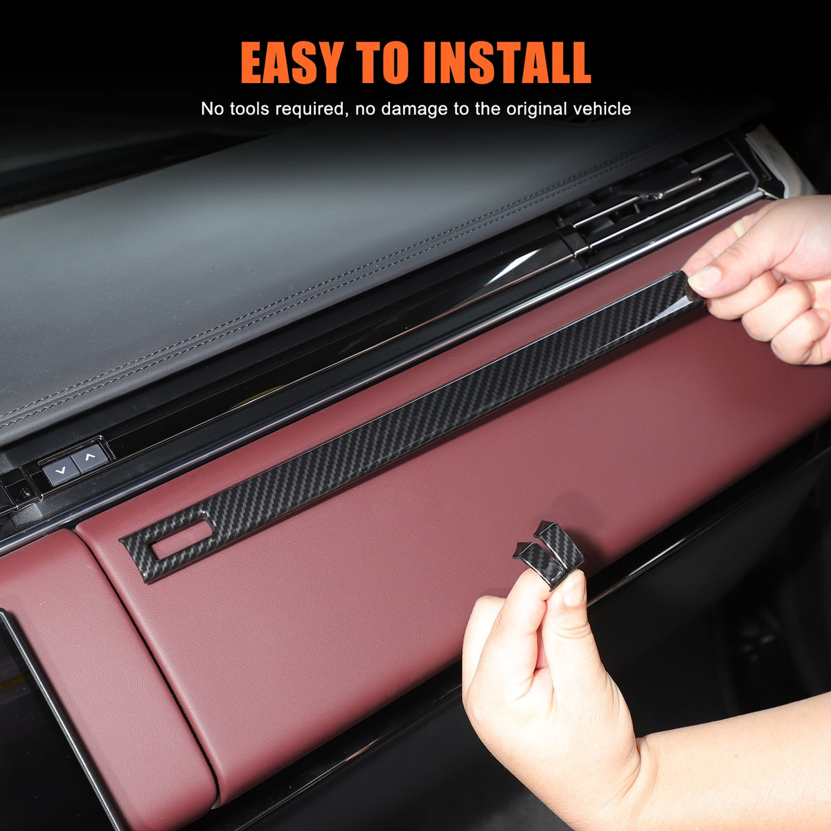 Carbon Fiber Dashboard Air Vent Side Trim For LR Range Rover Sport/Vogue 23+ US 3