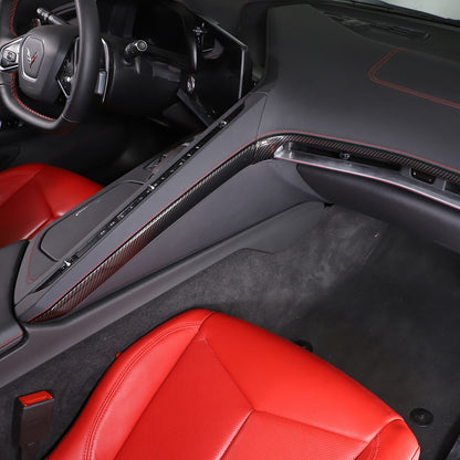 ABS Carbon Fiber Air Conditioning Side Panel Trim For Corvette C8 2020-25 14