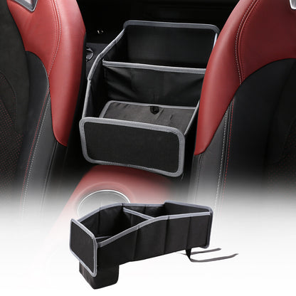 3PCS Black Seat Storage Car Seat Gap Catcher Box For Toyota Supra A8 2019+ 2