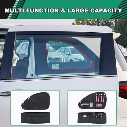 Black Rear Trunk Left Side Storage Bag Organizer For Honda Odyssey RB3 2014-24 16