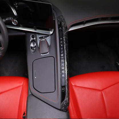 Forged Carbon Fiber Center Console Passenger Side Trim For Corvette C8 2020-25 12