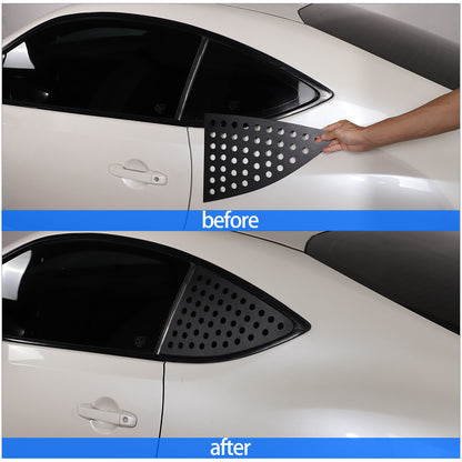 Back Triangular Window Glass Plate Cover Trim for Toyota 86/Subaru BRZ 2012-20 6
